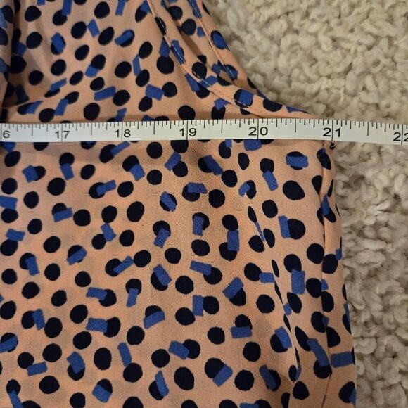 Nanette Lepore Pink Blue Polka Dot Sleeveless Top L - Picture 3 of 7